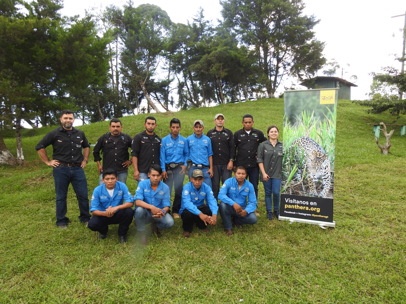 Posing for the program