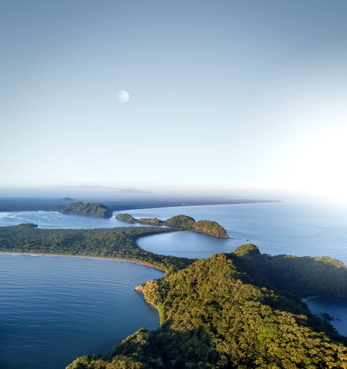 Aerial view of Jeannette Kawas NP